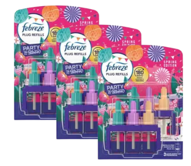 Febreze 3Volution Plug In Refills Party In Bloom Twin pack X 3